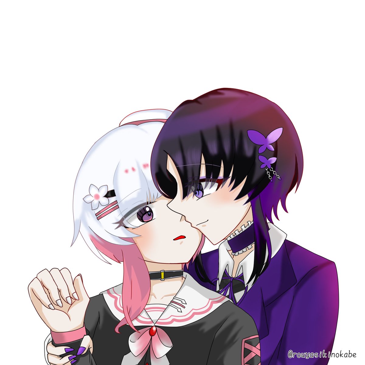 rouyasikinokabe's tweet photo. パロとか🦋🌸とか描いたよ
#まのさば二次創作
#今月描いた絵を晒そう https://t.co/wJjxKgWcPv