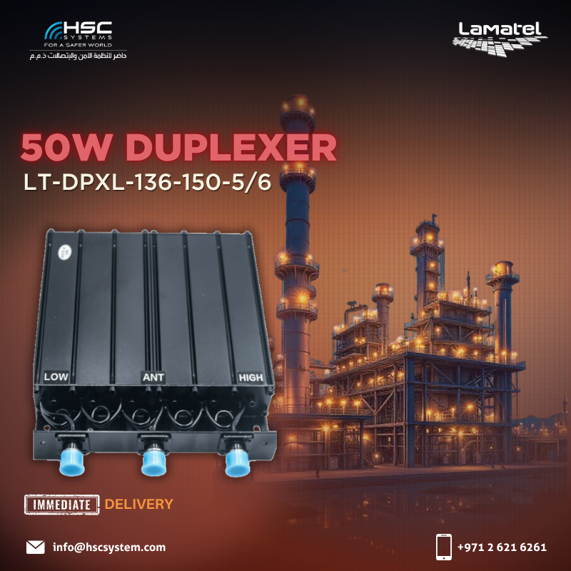 HSCSystem's tweet photo. Reliable VHF performance starts with precision. The Lamatel LT DPXL delivers high isolation and clear, dependable communication.
#HSCS
#forasaferworld #uae #abudhabi #dubai #digitaltransformation
#Lamatel #VHF #Duplexer #RFEngineering
#ملتزمون_ياوطن
#نتصدر_المشهد https://t.co/CQlt3ZZvh5