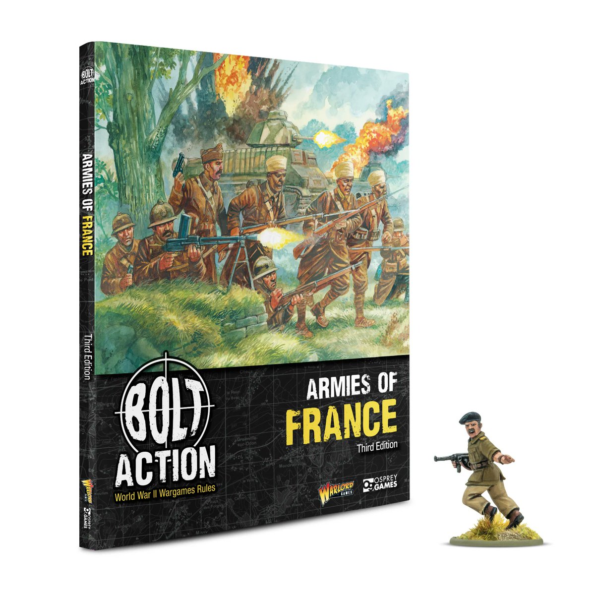 ontabletop's tweet photo. The French are coming to @WarlordGames' #BoltAction with a brand-new set of plastic miniatures AND a new Armies Of... book for your World War II wargames https://t.co/G7KaEPwE90 https://t.co/VqOanbeOCw