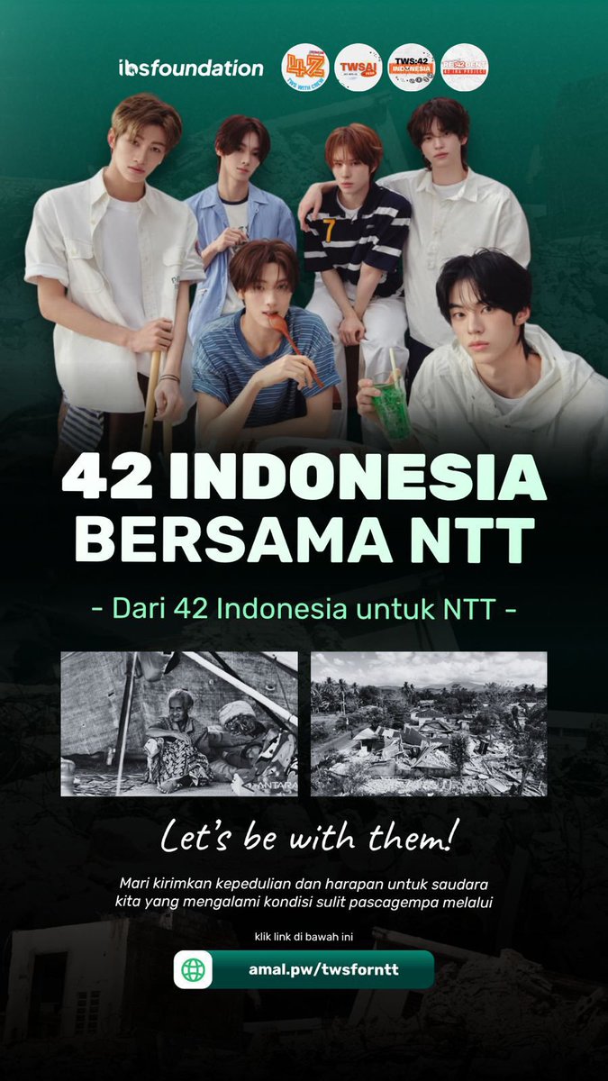 twsaifess's tweet photo. 42 INDONESIA BERSAMA NTT❗️

Gempa NTT mengakibatkan ratusan orang meninggal dunia, ribuan orang luka-luka, dan 179.037 orang mengungsi (data BNPB). 

Di tengah kondisi ini, kami hadir untuk membantu saudara-saudara kita yang terdampak bencana gempa di NTT. https://t.co/6TAa2HxDDY
