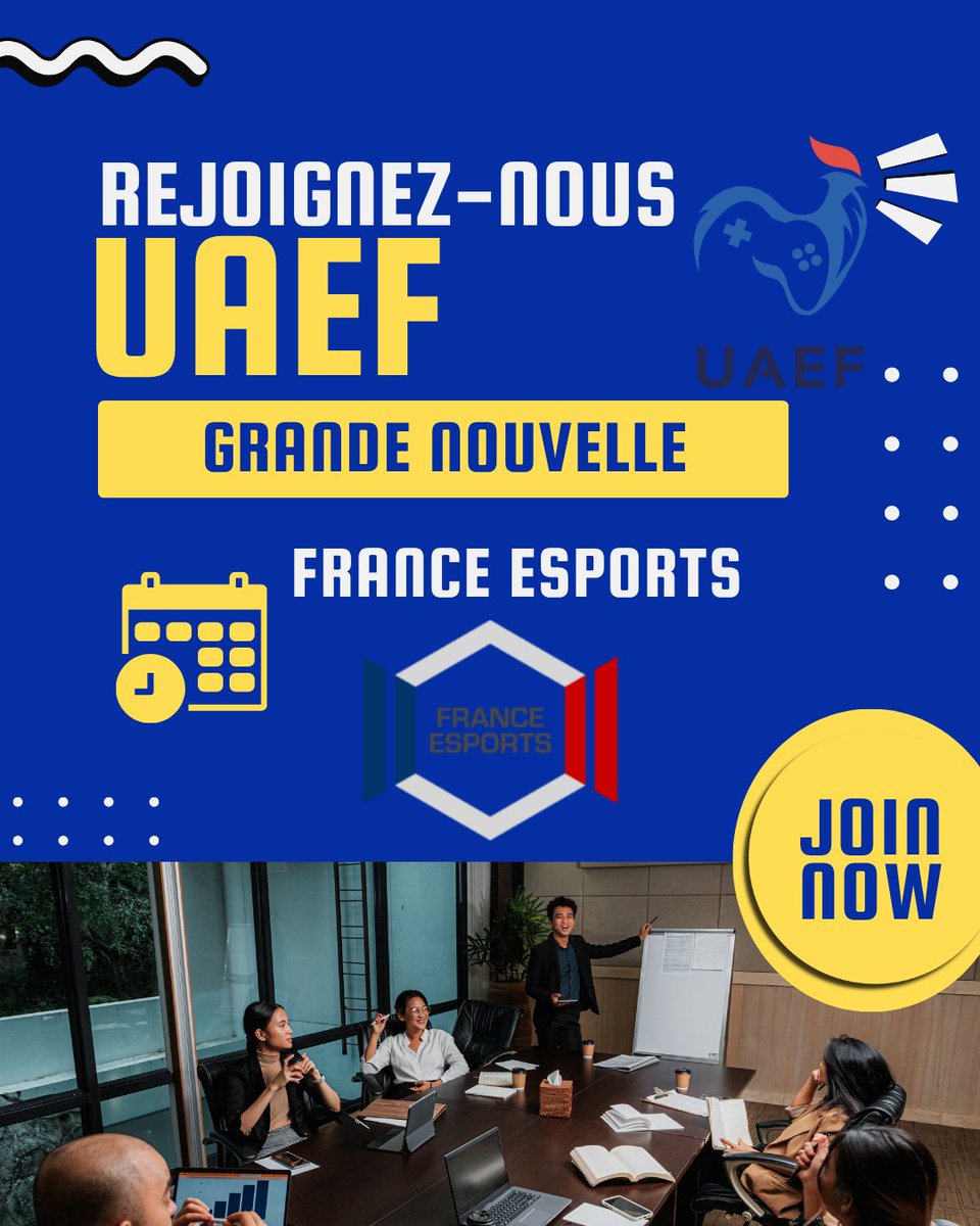 UAEF_Officiel's tweet photo. 📷 Une nouvelle adhésion croisée entre l’ @uaef_officiel  et @france_e_sport  ! 📷
https://t.co/gYPRJsrhof
L’UAEF et France Esports mettent en place une adhésion croisée afin de renforcer les liens entre les acteurs de l’esport. https://t.co/1MfbSLhoVu