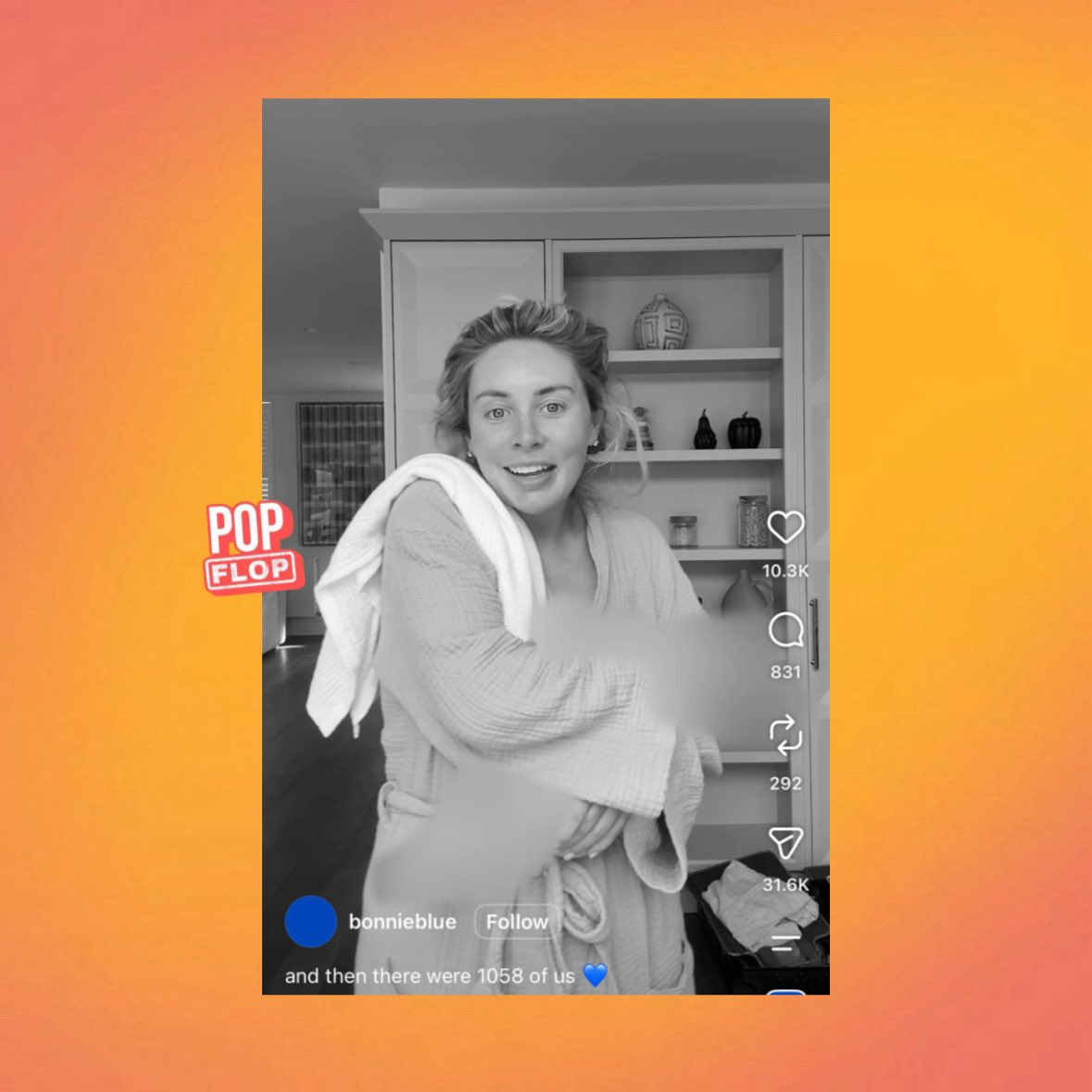 Popstargram's tweet photo. Bonnie Blue, popular adult film actress, has announced she has given birth to her baby in new Instagram video. 

“and then there were 1058 of us.” https://t.co/JltC889swo