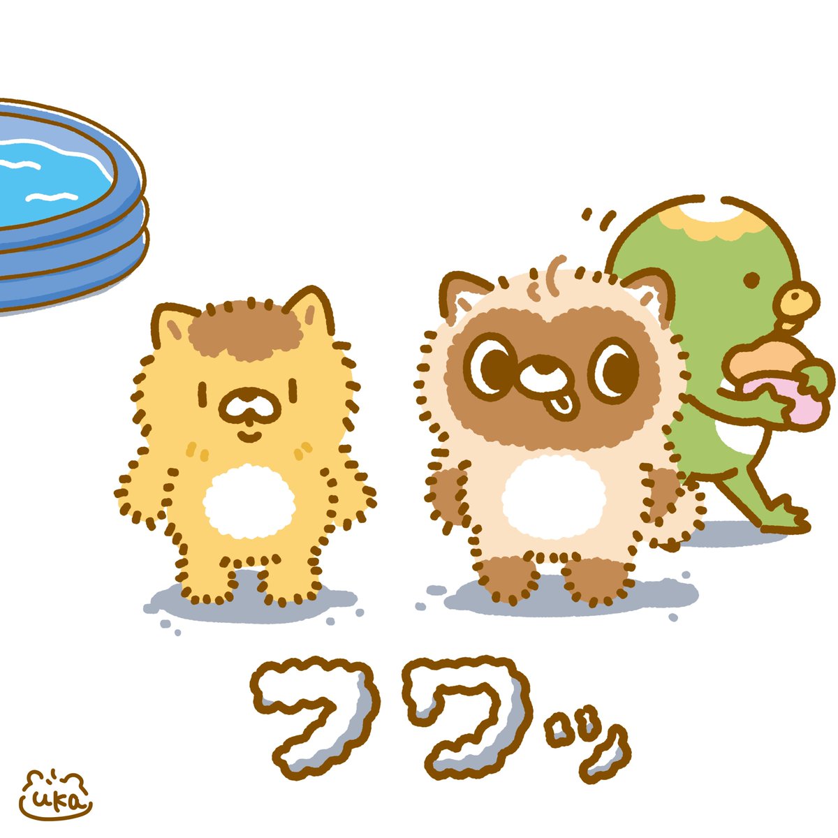 uka_tanu's tweet photo. #今月描いた絵を晒そう 
来月は秋の食べ物をたくさん描きたいな〜
2人は何が食べたいかな🤔💭 https://t.co/gL4IqVWrro