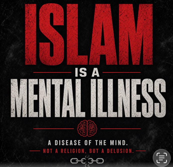 8_alex_m_lopez's tweet photo. Islam is a mental illness!

 DO YOY AGREE? https://t.co/C3NRSTYfA8