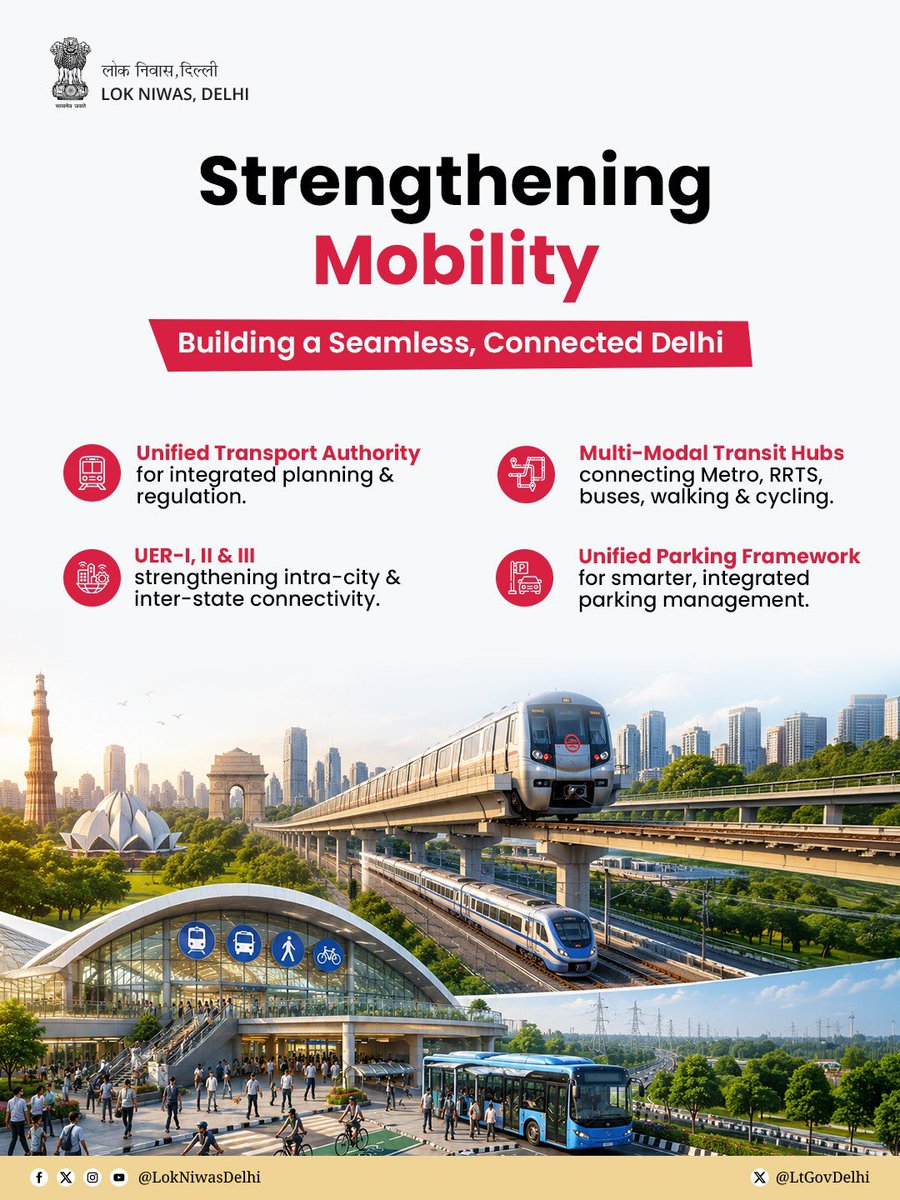 LokNiwasDelhi's tweet photo. Hon’ble @LtGovDelhi, Sardar @SandhuTaranjitS, highlighted how Delhi Master Plan 2047 will drive inclusive and sustainable growth through net-zero development, clean water, stronger mobility, heritage conservation, green-blue development and tech-driven governance.

Together, building a future-ready Delhi for every citizen! 

#MPD2047 #ViksitDilli