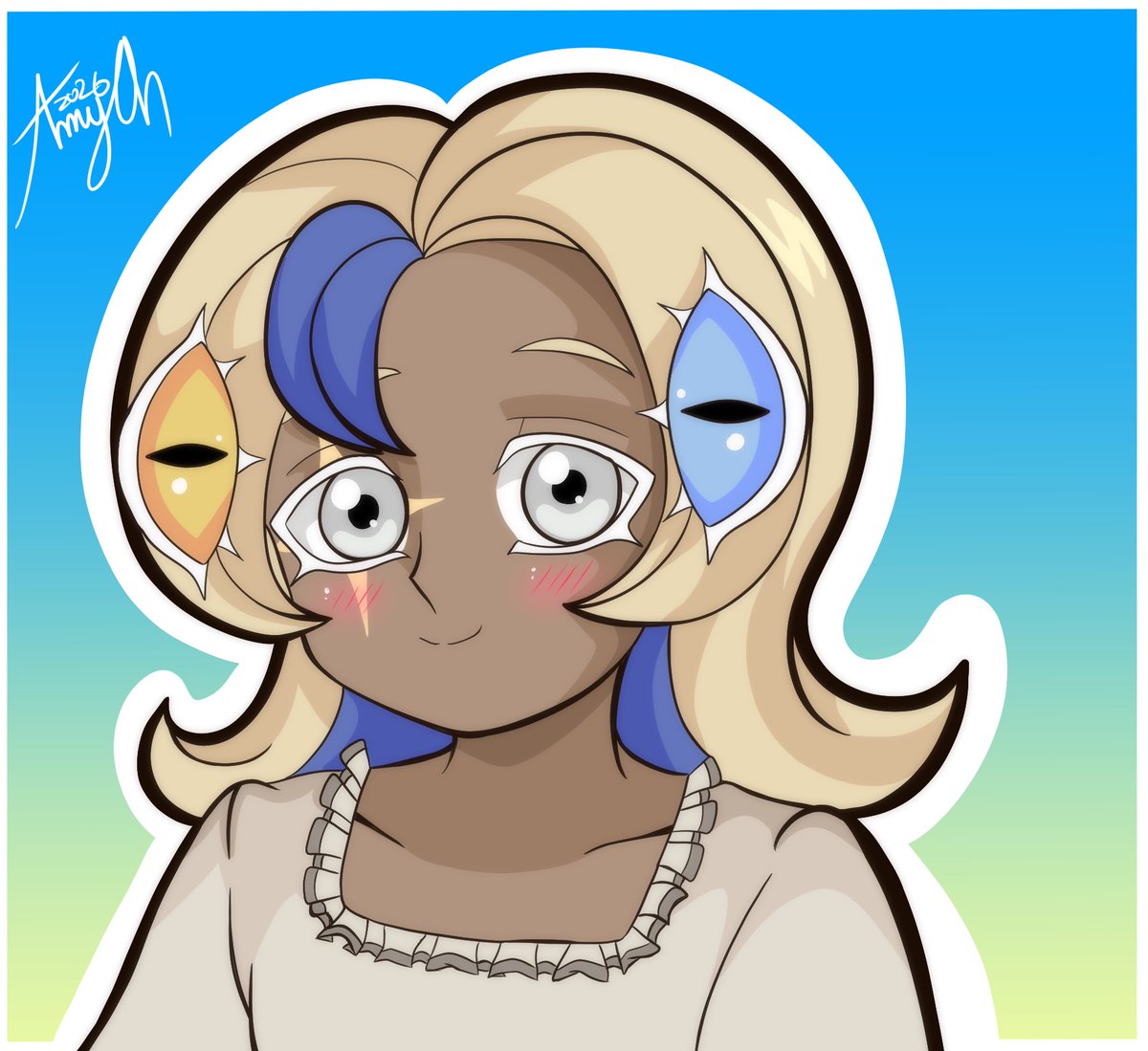 AmyohArt's tweet photo. Holiday art 
Made Tres Leches cause I miss drawing her, she belongs to @erealina_san 
#shadowvanilla #pureshadow #puremilk #fankid #fanart #art https://t.co/alK1lW8KXz
