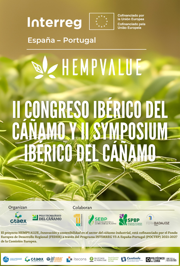 CICYTEX's tweet photo. 🚨 ¡Apunta la fecha: II Congreso Ibérico del Cáñamo y el II Symposium Ibérico del Cáñamo!🇪🇸🇵🇹

📅 5 de noviembre | 📍 IFEBA (Badajoz)
🙋‍♂️Un evento para conocer lo último del sector del cáñamo industrial 🌱
🔗 Programa e inscripciones: https://t.co/YstOa2sV9t
#Hempvalue https://t.co/hrWIFtIXND