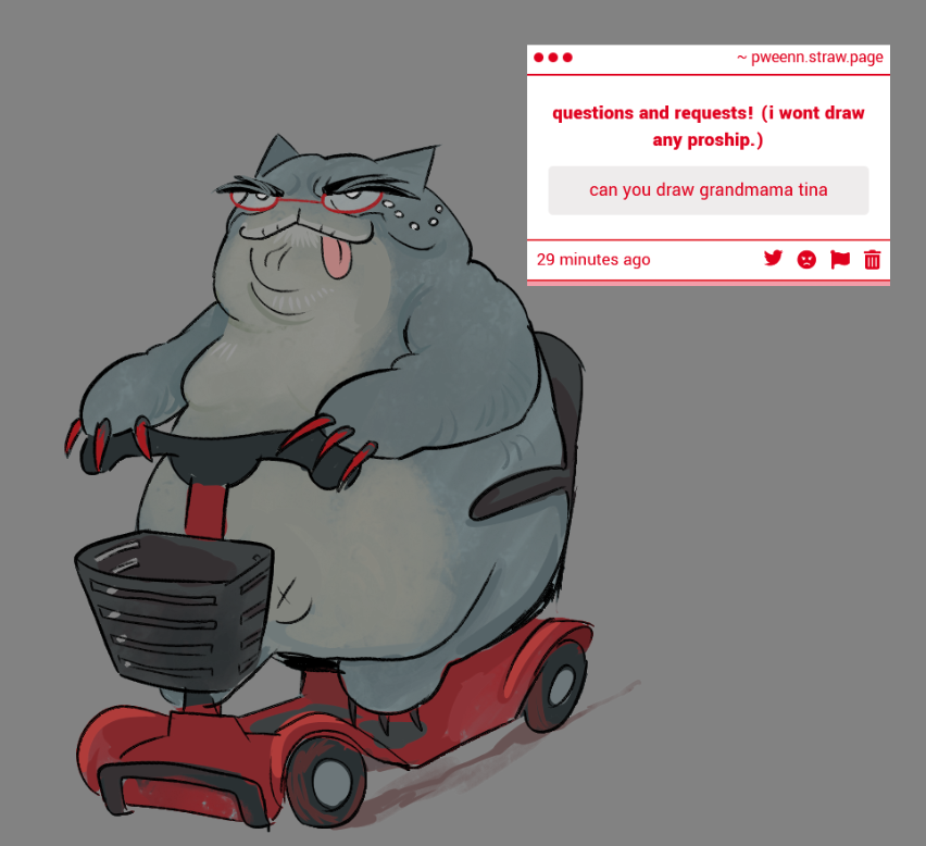 periweenkl's tweet photo. she runs over cats with her mobility scooter https://t.co/d5uBS2GsiW