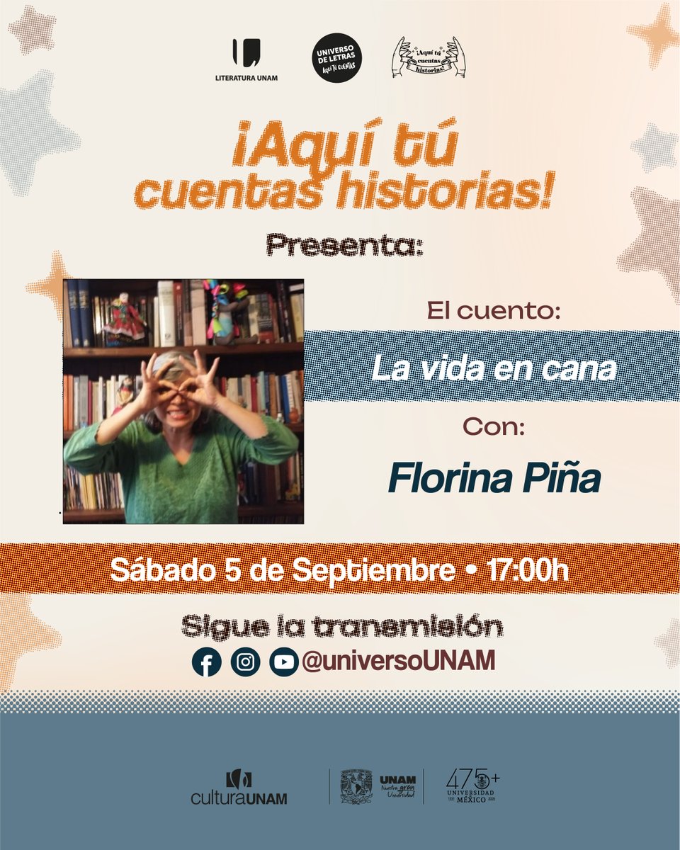 universoUNAM's tweet photo. Acaba agosto, pero en septiembre #AquíTúCuentasHistorias nuevos cuentos narrados por las mejores narradoras. https://t.co/tLu9QuQgcg
