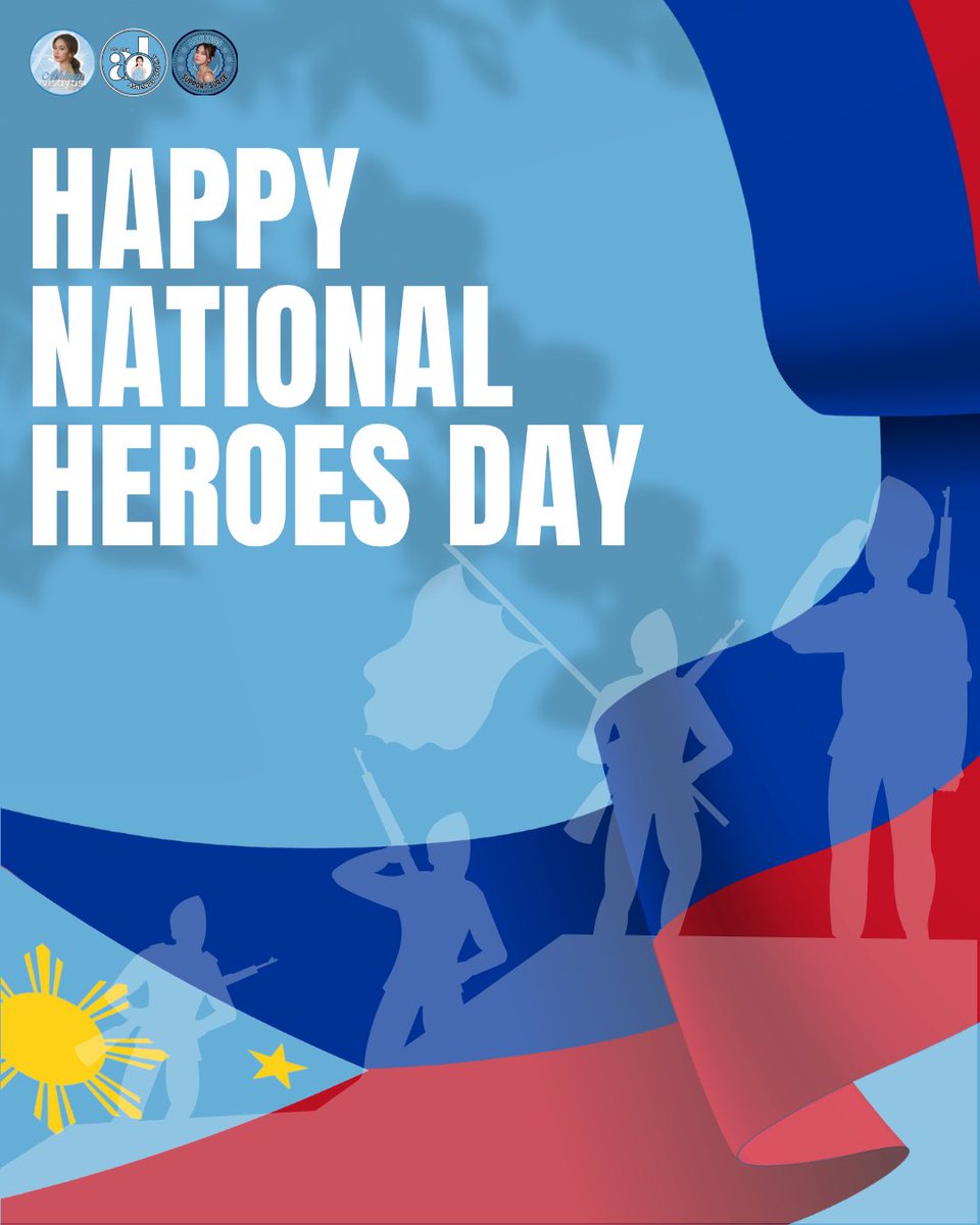 ashlingsofc's tweet photo. Today, we honor the brave men and women who fought for our freedom and defined our history. 🇵🇭

May their courage continue to inspire us to be everyday heroes in our own communities.

Happy National Heroes Day! https://t.co/5KvYZajoaD