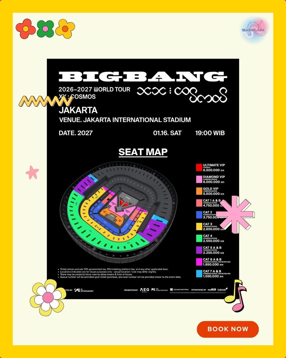 warinajaa's tweet photo. JASA WAR TIKET BIG BANG WORLD TOUR 2026 JAKARTA

✅Trusted
✅Data pribadi
✅Berpengalaman war tiket
✅Bisa bayar fee di akhir

‼️‼️LIMITED SLOT ‼️‼️ https://t.co/vR04nu36iO