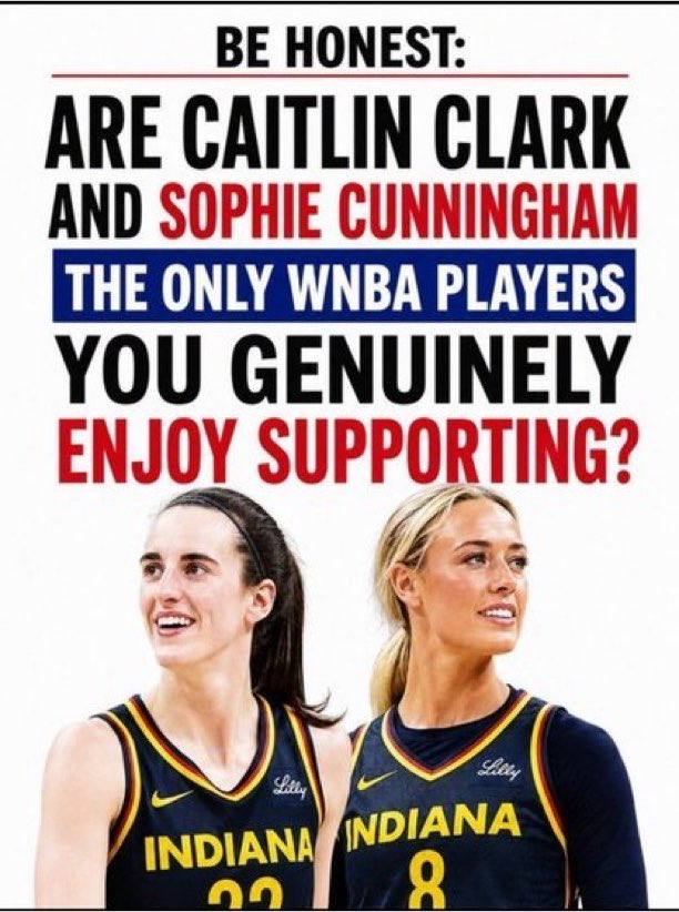 RedWhiteTruthQQ's tweet photo. 🏀 BE HONEST: Are Caitlin Clark and Sophie Cunningham the only WNBA players you genuinely enjoy supporting?

🅰️ Yes — They’re my favorites ❤️
🅱️ No — I support others too 🔥 https://t.co/gw3WvPCjzH