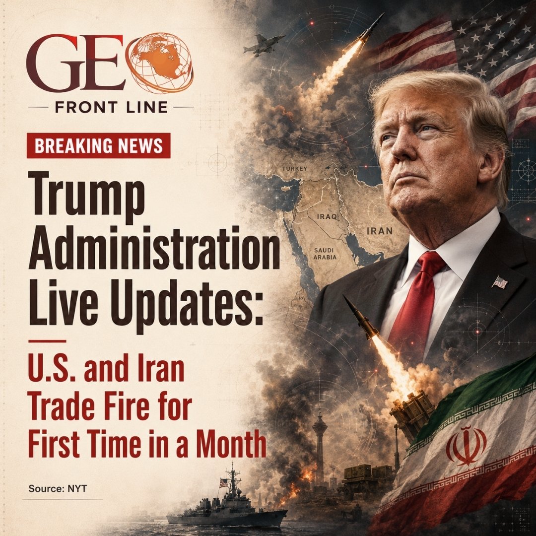 geofrontlinetv's tweet photo. 🚨 BREAKING: U.S. and Iran Trade Fire for First Time in a Month

U.S. forces struck Iranian rocket launchers on Larak Island near the Strait of Hormuz, prompting Iran to retaliate with missile attacks targeting U.S. positions in Jordan.

The renewed exchange marks the first direct U.S.-Iran military confrontation in about a month, raising fresh fears of a wider escalation in the Middle East.
