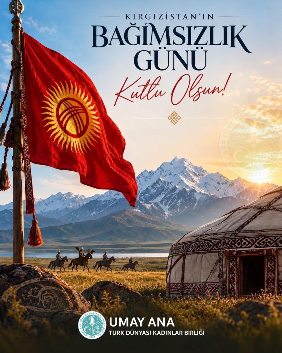 umayana_tdkb's tweet photo. Kırgızistan Bağımsızlık Günü kutlu olsun! 🇹🇷 🇰🇬 https://t.co/5isBYemqeK
