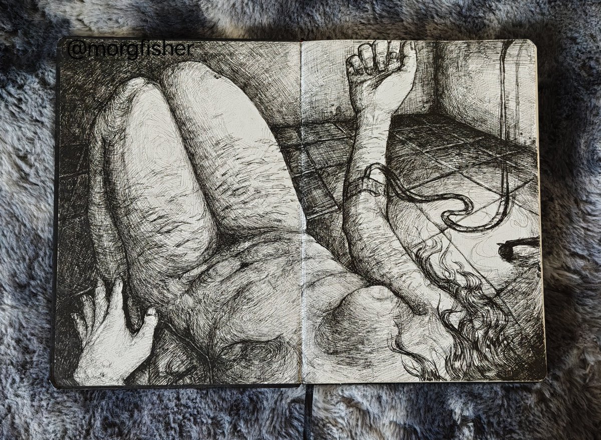 morgfisher's tweet photo. old stuff (fine liner on paper) https://t.co/vy363LTKTo