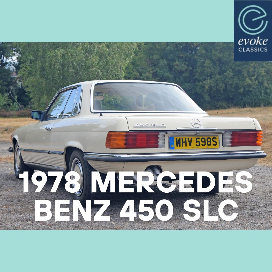 EvokeClassics's tweet photo. ENDING TODAY AT 5:15PM
1978 Mercedes Benz 450 SLC
https://t.co/QsugHHzUDM
Attractive Ivory + Beige colour combination
In current long-term ownership since 1994
Advisory free MOT until August 2027
Approx. 60k miles from new
Just 3 former keepers
#Merc450SLC #MercSLC #ClassicMerc https://t.co/I29gPlXO4w