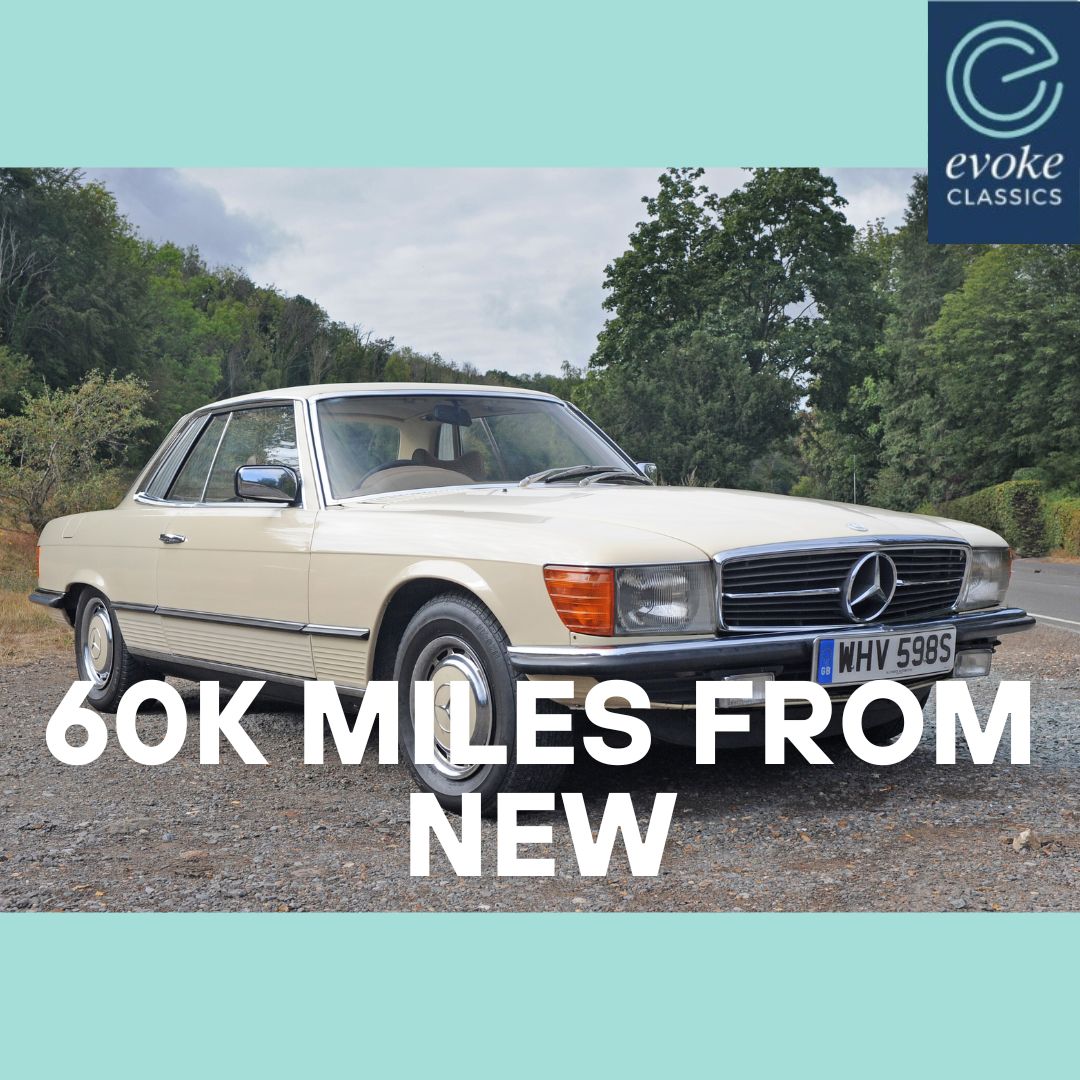 EvokeClassics's tweet photo. ENDING TODAY AT 5:15PM
1978 Mercedes Benz 450 SLC
https://t.co/QsugHHzUDM
Attractive Ivory + Beige colour combination
In current long-term ownership since 1994
Advisory free MOT until August 2027
Approx. 60k miles from new
Just 3 former keepers
#Merc450SLC #MercSLC #ClassicMerc https://t.co/I29gPlXO4w