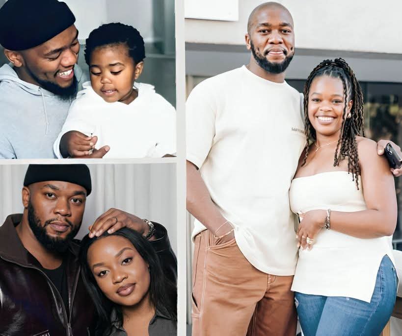 _simplyenny's tweet photo. South African actor Thembinkosi Mthembu &amp; wife, Sibulele Ndaba with their daughter ♥️

Family is everything 💜🤍❤️ https://t.co/JVkMuwZVaf
