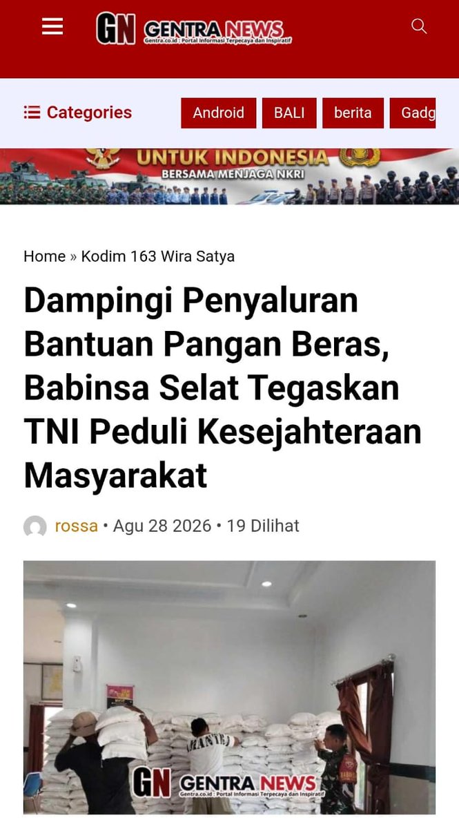 ZidaZoya's tweet photo. Filosofi Tentara Nasional Indonesia sebagai tentara rakyat bukan semboyan kosong. Lahir dari rakyat, bertempur untuk rakyat, dibuktikan lewat kerja nyata.
Sering Kita GakTahu https://t.co/7SJlfPLWP7