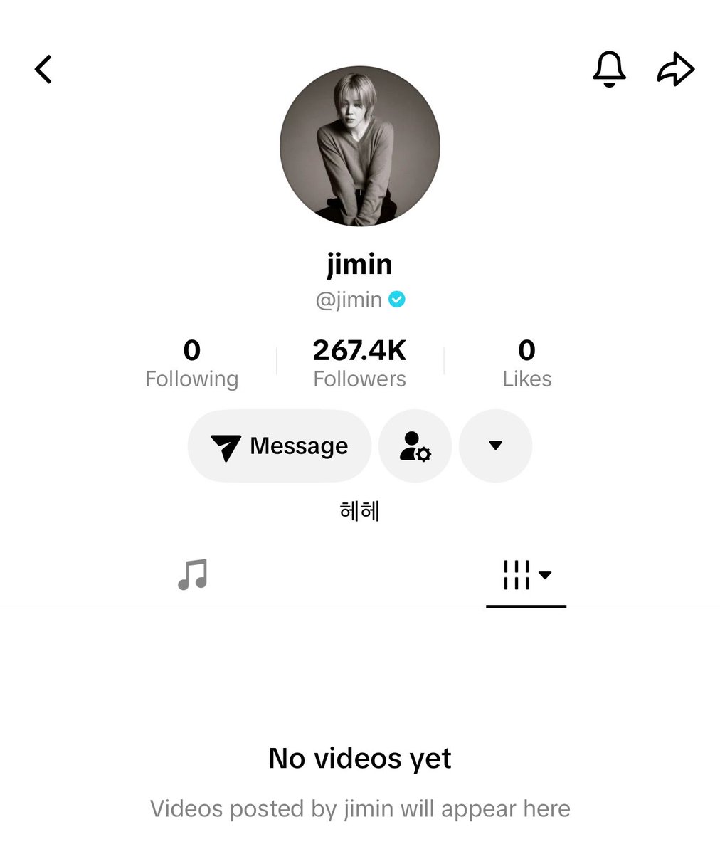 tthere4youu's tweet photo. one day before jungkook’s birthday, jimin made his tiktok account public. #noticed 👀 https://t.co/fgEPPPg4yw