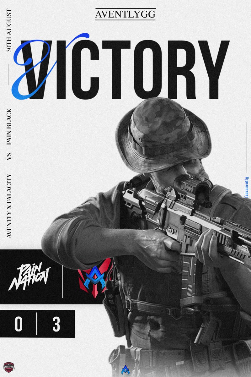 Aventlygg's tweet photo. 𝗥𝗘𝗦𝗨𝗟𝗧𝗦 𝗖𝗥𝗢𝗦𝗦𝗙𝗜𝗥𝗘 𝗟𝗘𝗔𝗚𝗨𝗘 | 💫

𝗔𝗩𝗘𝗡𝗧𝗟𝗬 x @FalacityGaming vs @PainNationDE 𝗕𝗟𝗔𝗖𝗞

🎯| Finished group stage 12/0 -> Playoffs soon

👤| @BruuzCoD 
👤| @sleeepyshiro 
👤| @RxthLessCOD
👤| @AttempCoD 

#FearAvently https://t.co/0eZwJ5JKCu