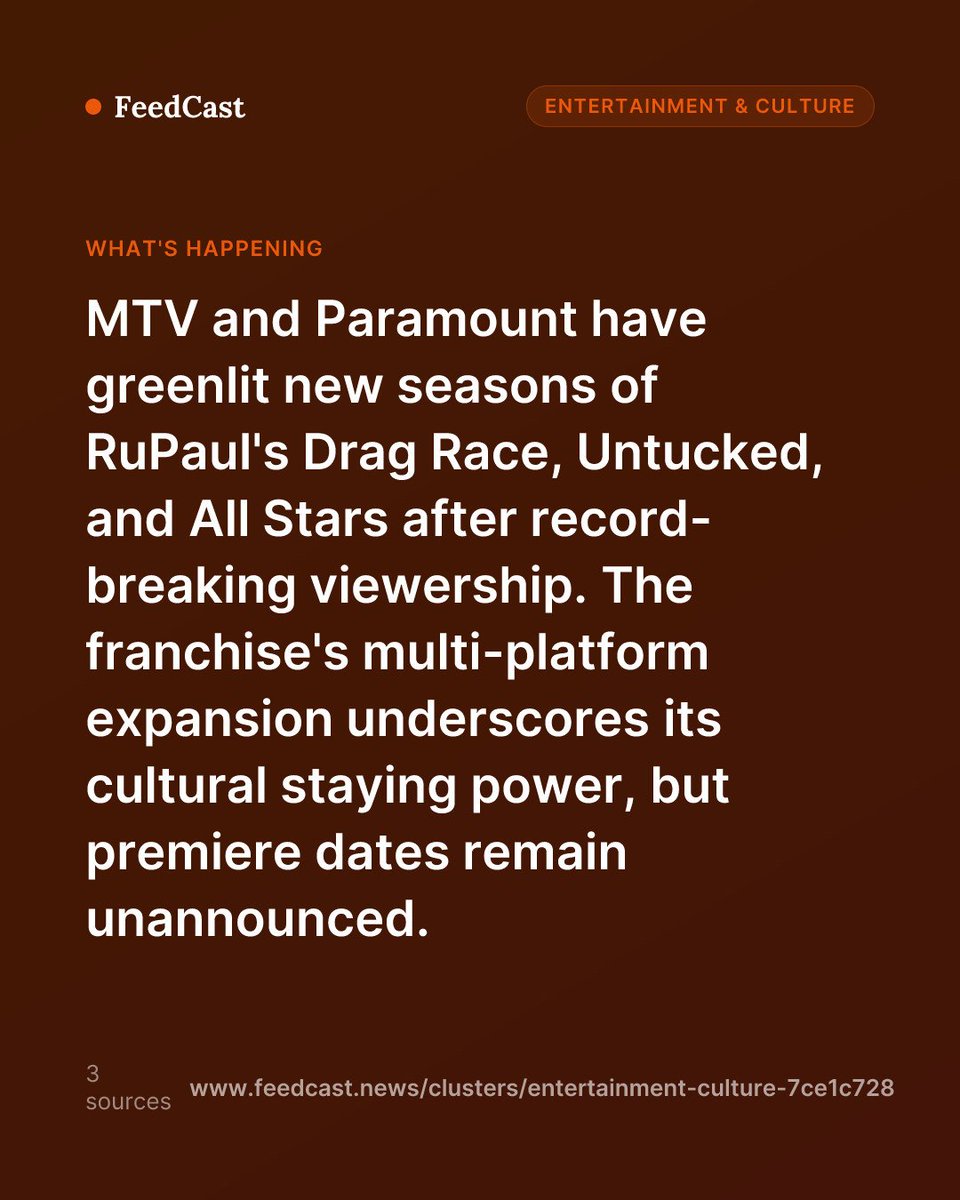 mafe_111's tweet photo. Drag Race secures three more seasons across the flagship series and All Stars. https://t.co/o79fUL75W8