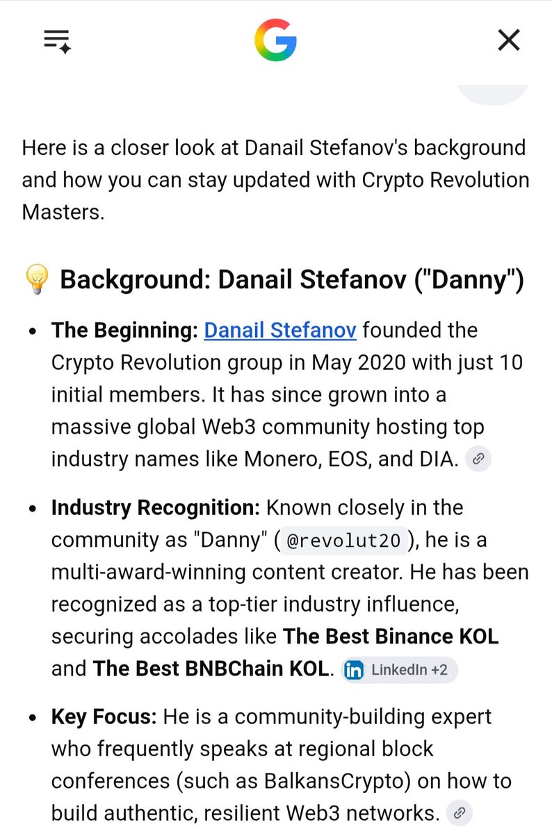 dani_unss's tweet photo. Google is right for most of the Facts about me. Still one of the very few KOLS who's been public all this years. But definitely not your typical one with just Gem Calls or Trading Set ups or News. All this years I've provided pretty much from everything. I can bet I am one of the Founders in Web3 who hosted more than 1000 AMAs in my Telegram group back in time. Probably over a hundred Spaces on X. And all this years was running everything by myself. 

I do respect some of the big KOLS out there but not many. 2 Names I can mention are @bull_bnb and @Overdose_AI I know this guys online from many years. They have been consistent and they made a lot of money for their Followers. Most of the rest are Idiots who just use their Followers. 

So as I already advise everywhere follow Micro KOLS and just 2-3 big ones. Me, Bull BNB and Overdose totally enough as big ones. 😉