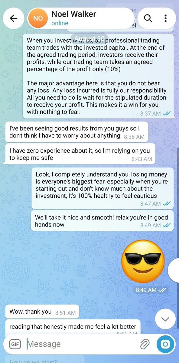 tgbagss's tweet photo. VIP MEMBER STARTED INVESTING 5000$ TO RECEIVE 25.000$ PROFIT BY ROBOT TRADING. 
TEXT ME TO JOIN AND START TRADING WITH ROBOT

JOIN VIP AND TRADING: https://t.co/VO3CbR6Ozp

#bitcoin  #crypto #altcoin #trading #signal #memecoin #forex #xau #investing #gold #stock #fx #btc #eth https://t.co/QHI14mw4op