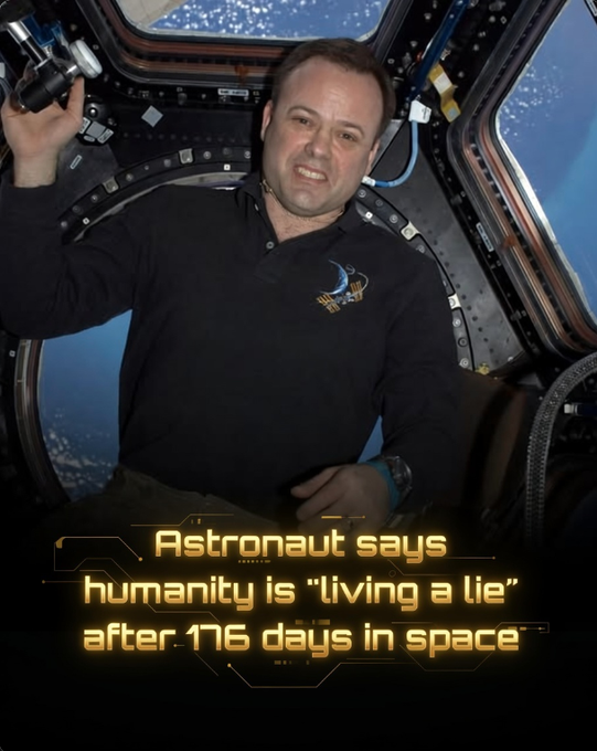 Rainmaker1973's tweet photo. Former astronaut Ron Garan returned from space convinced that humanity is “living an enormous lie.”

During his 178-day mission aboard the International Space Station in 2011, spending nearly six months in orbit and covering over 71 million miles, Garan experienced the transformative “Overview Effect.” From 250 miles above Earth, the planet appeared as a single, delicate blue marble suspended in the void, with no visible borders, nations, or divisions. Political lines vanished; instead, he saw a fragile, interconnected biosphere wrapped in an astonishingly thin atmosphere, the sole protective layer sustaining all life against the deadly vacuum of space.

This perspective shattered his prior worldview. He observed an iridescent, teeming world of life but no trace of the global economy that humans prioritize. Garan realized the “enormous lie” we perpetuate: the illusion that we are separate from one another, from nature, and from the planet itself. Our systems treat the Earth’s life-support mechanisms, air, water, ecosystems, as mere subsidiaries of the economy, when the orbital view reveals the opposite truth: the planet comes first, then society, then economy.

In his words, this realization highlighted how crises like climate change, deforestation, and biodiversity loss stem from this fundamental misperception of separation. Garan argues that embracing this unified, fragile reality, seeing ourselves as crew members on “Spaceship Earth”, is essential for collective survival and effective global stewardship. The view from space didn’t just change his outlook; it underscored an urgent call for humanity to realign priorities with the undeniable interconnectedness of our shared home.