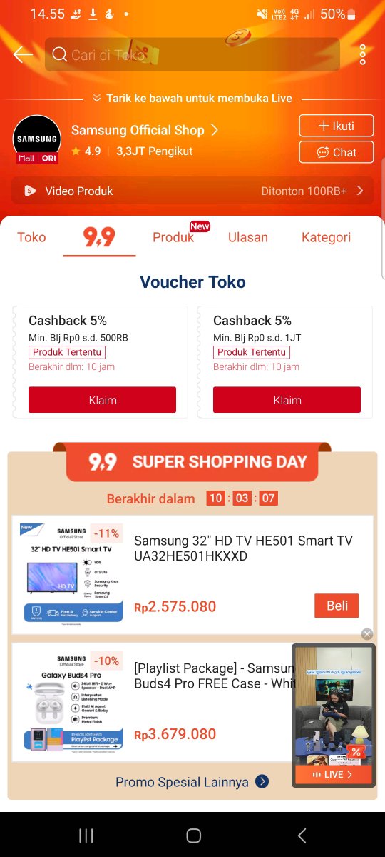 KimRaeHee10's tweet photo. @ShopeeID Welcome to Galaxy S, di #GalaxyS26 FE terbaru 🤩 #ItsFEnomenal #TheNewGalaxyS26FExShopee

Welcome to Galaxy S, di #GalaxyS26 FE terbaru 🤩 #ItsFEnomenal #TheNewGalaxyS26FExShopee https://t.co/vqsbwPwrqs