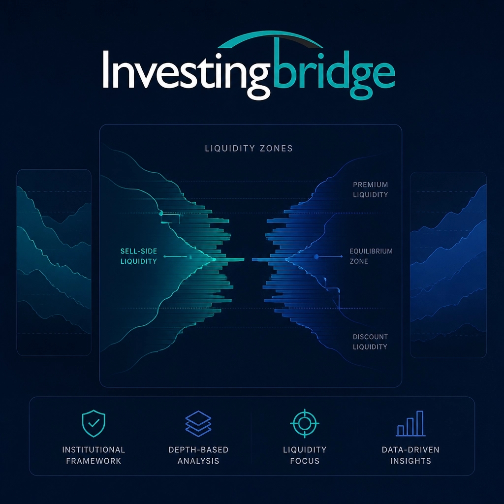 InvestingBridge's tweet photo. Why liquidity zones beat exact price lines. Markets trade in structural depth, not single ticks. https://t.co/uKGEODpBlI Not financial advice. Trading involves risk. #orderflow #tradingeducation https://t.co/eaGP4gSi91