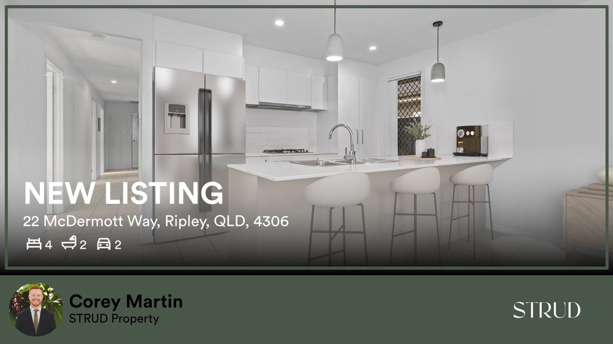 CoreyMartinRE's tweet photo. 🛌 4 🛀 2 🚘 2
📍 22 McDermott Way, Ripley, QLD, 4306

My latest listing on RateMyAgent.

https://t.co/X3dPJhzTMh

...
#ratemyagent #realestate #STRUD_Property https://t.co/tfiSzzAGVt