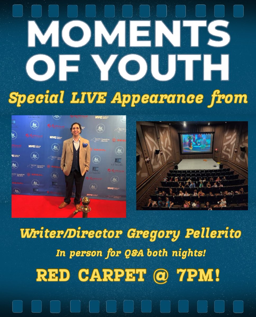 AngiePerez52's tweet photo. Moments of Youth screens at the Embassy Theater in Waltham, MA, August 21-22. I’ll be there for the red carpet and Q&amp;A after both screenings. Boston, I can’t wait to see you there! https://t.co/Fwp7hoZ9ZC