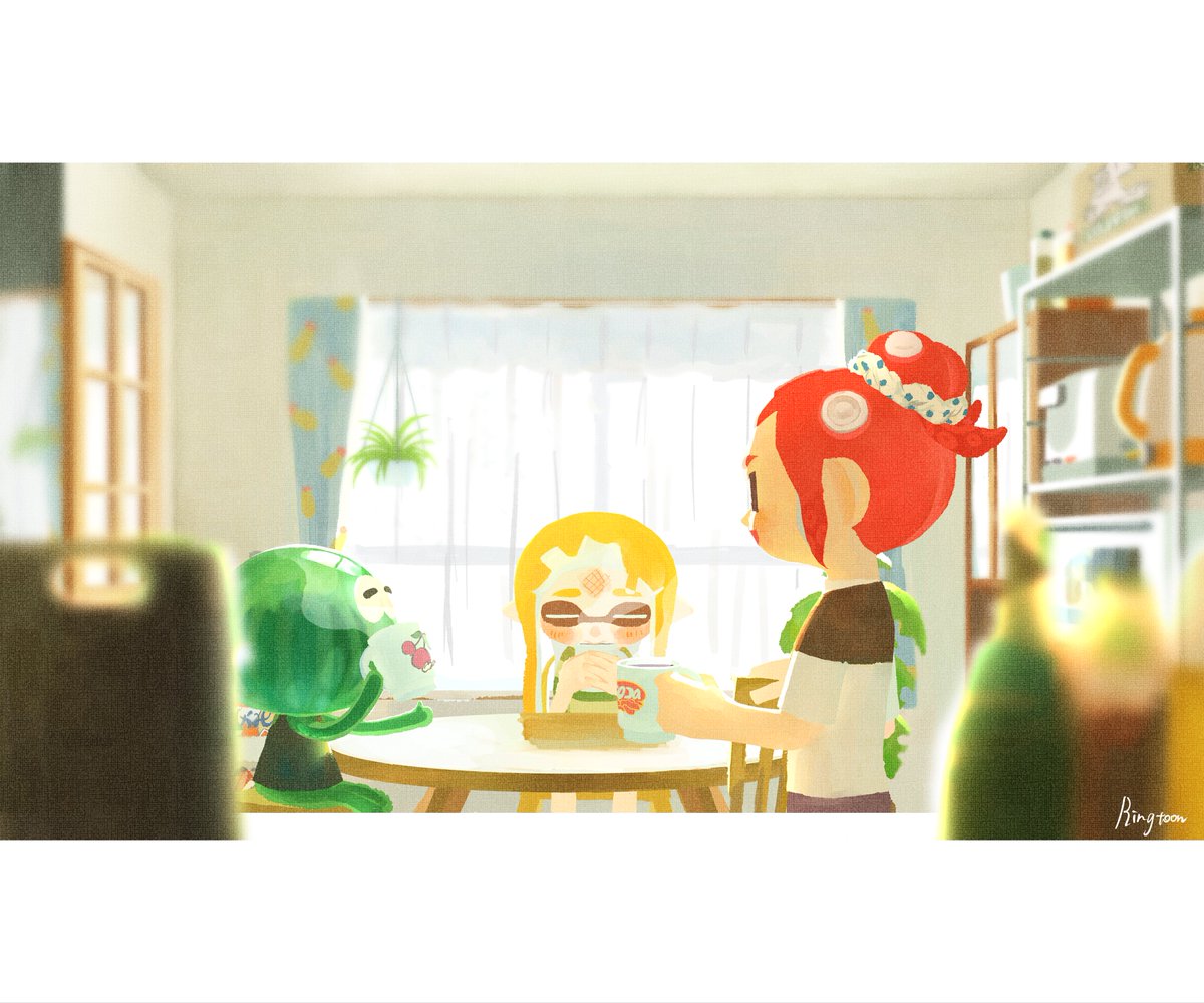 Ringtoon_E's tweet photo. おはようの朝
#Splatoon3 #スプラトゥーン3 https://t.co/lkfygDfyJl