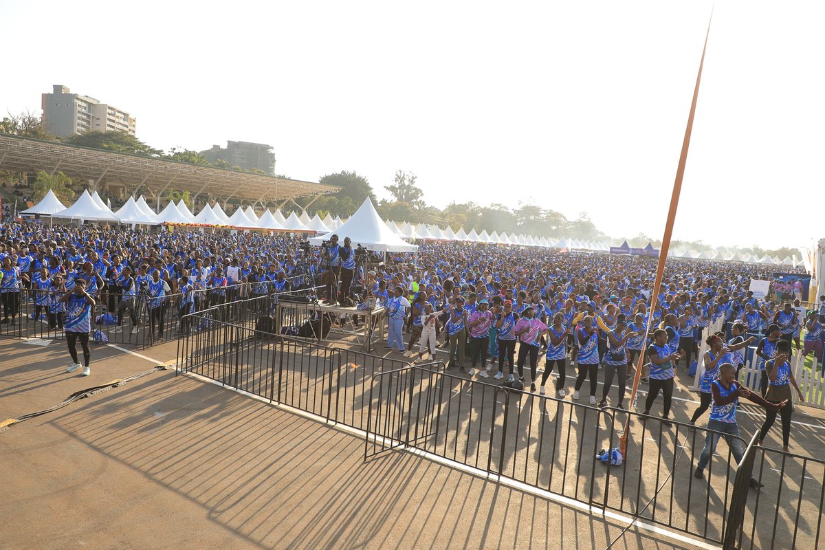 RctKyengera's tweet photo. What a day! From the energy on the track to the smiles, laughter, and incredible teamwork, it was a fun-filled day of running for a cause, raising awareness, and standing together against cancer. 
Together, we ran. Together, we made a difference.
#GwangaMujje #CancerRunUg26 https://t.co/wEamhW6JLe