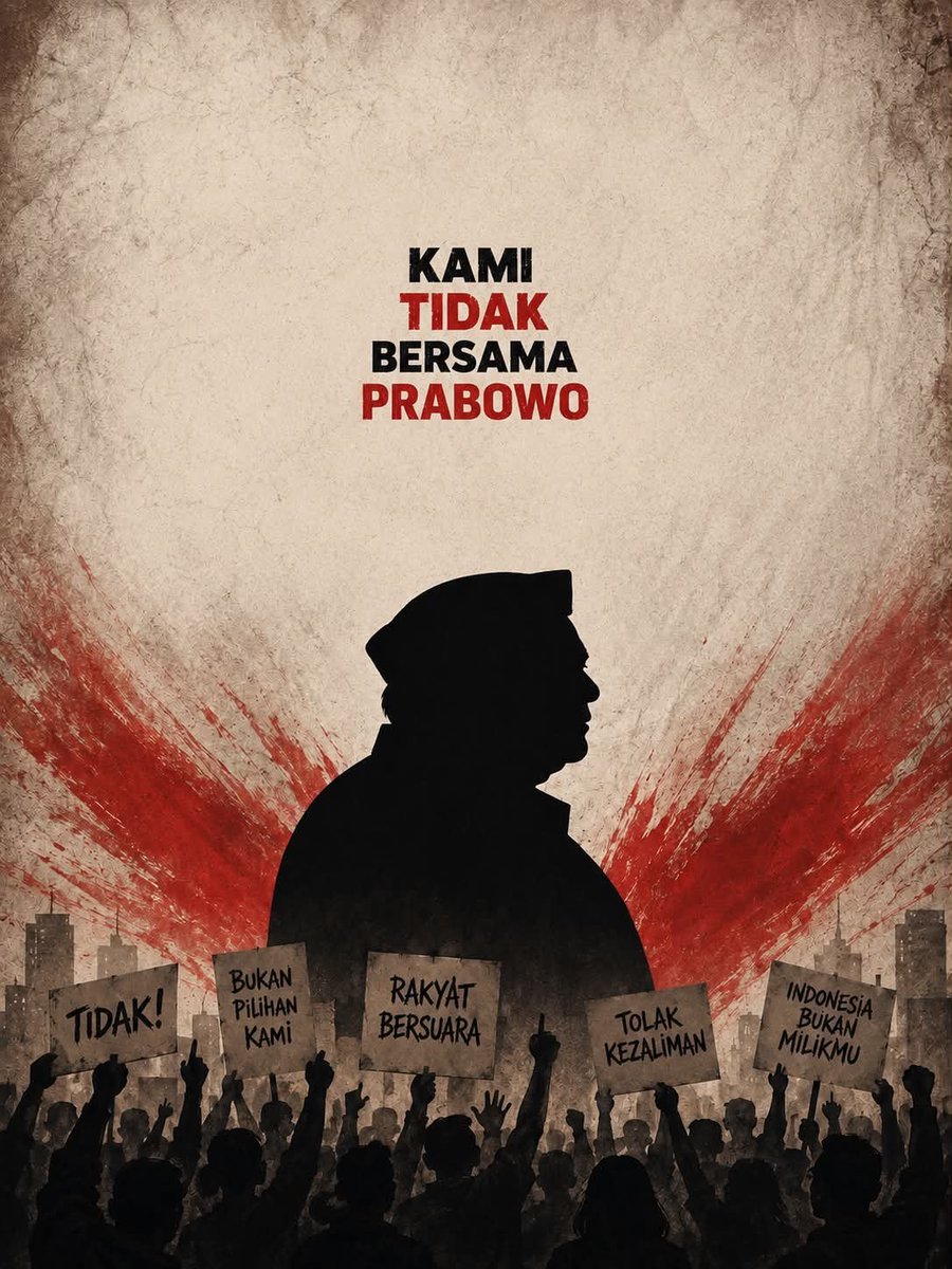 PrasAnanta84's tweet photo. @menuembegejelek #silentmajority sebenarnya tidak bersama @prabowo #cancelprabowo #resetIndonesia #cancelculture https://t.co/i1qh4pxVgj