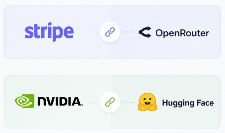 pranovaa_'s tweet photo. - Stripe has agreed to acquire OpenRouter.
- Reports say NVIDIA to acquire Hugging Face for around $12.9 bn.

Let's see what happens when companies already playing major roles in payments &amp; computing take positions in these platforms

#AI #NVIDIA #Stripe #OpenRouter #HuggingFace https://t.co/pruvsqUiP0