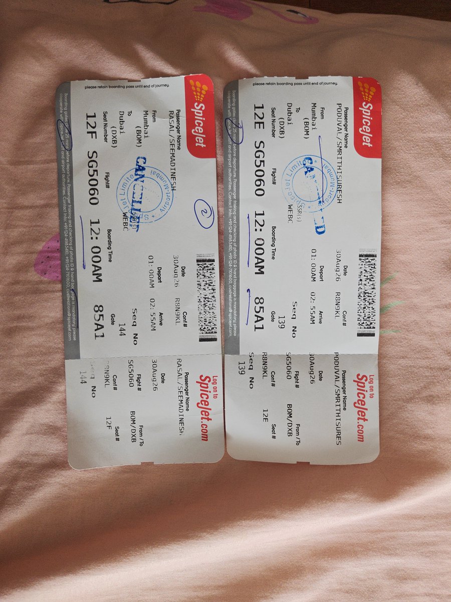 SamreshRasal's tweet photo. @flyspicejet My flight (PNR: R8N9KL) was delayed by more than 30 hours. When I requested a refund under the full refund policy, your customer care team informed me that the refund would be processed after the flight departed, as your system was showing that I was still checked in.

However, I had already checked out of the airport. Now that the flight has departed, I am trying to raise the refund request, but your customer care team is not answering my calls and I have received no response to my emails.

This is extremely frustrating, especially after I was specifically instructed by your team to wait until the flight departed to process the refund. Please process my full refund immediately and provide confirmation.