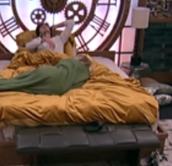 JokersBBUpdates's tweet photo. Posted 12:01am: Drew says I didn't put you up this week. Melody comes and lays on his bed with him. Drew says I am getting better at being an ally. #BB28 #BBLF https://t.co/dJux2wZVfp