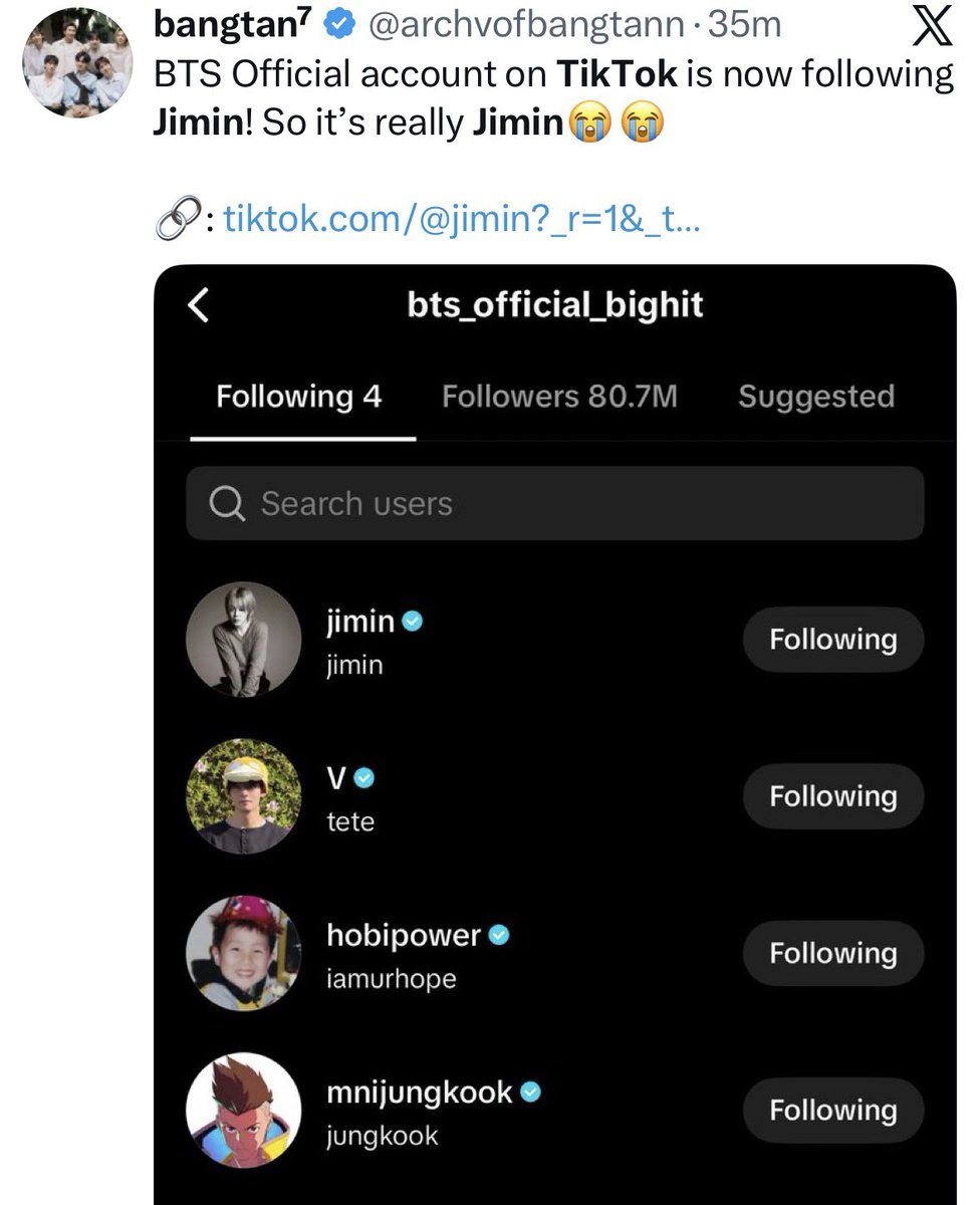 vocalaces's tweet photo. So the made up story that cult created (stalked jk following) abt that ‘one follower’ in his acc that has to be jk turned out to be fake lol and Jk still hasnt followed him to this day lmaooo https://t.co/bsDZeN155b