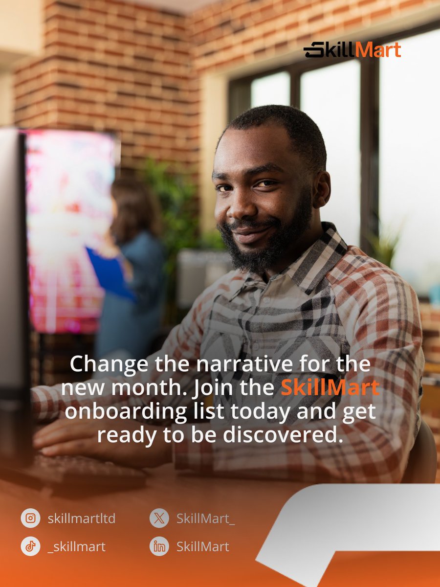 Skillmart_'s tweet photo. A new month is coming. Don’t carry old business frustrations into it.
Skillmart helps experts build trust, gain visibility, and connect with more customers.

Get early access: https://t.co/l3Mjbs0OdO

#SkillmartNG #TrustedMarketplace #HireInNigeria #Explorepage #Onboarding https://t.co/2BZnAcsnWQ