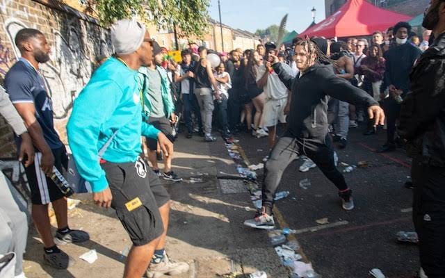 vermiliongs's tweet photo. We must defend the Notting Hill Carnival. I attend as part of an NHS outreach scheme. I may have given up my phone in a less than voluntary manner last year, but it's far safer than events such as football matches, weddings or village fetes. Don't be fooled by out context photos. https://t.co/JO10tXzZne