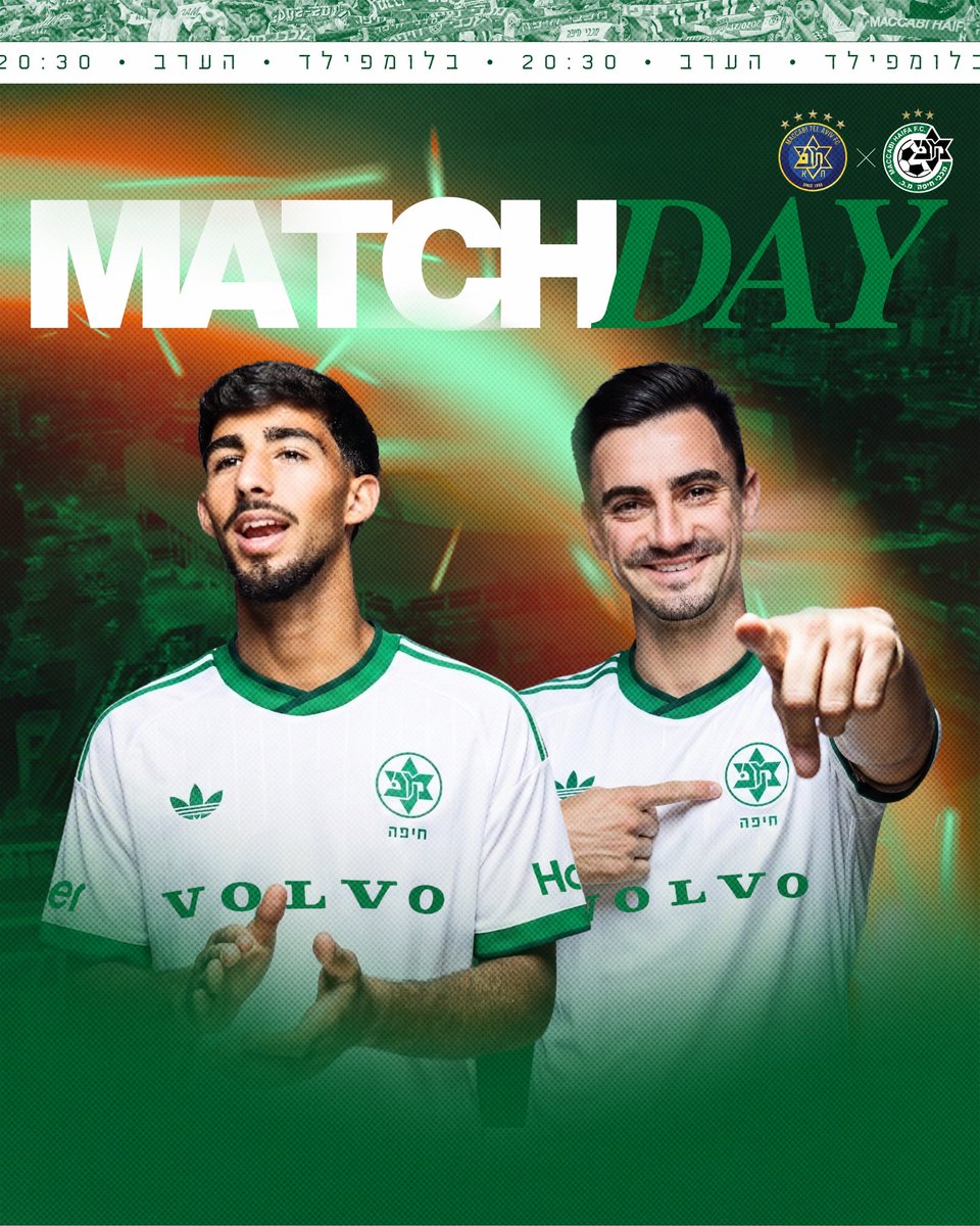 mhfootballclub's tweet photo. ⚪️🟢 𝕴𝖙’𝖘 𝖒𝖆𝖙𝖈𝖍𝖉𝖆𝖞 🟢⚪️
𝐓𝐨𝐧𝐢𝐠𝐡𝐭 | 𝟐𝟎:𝟑𝟎 | 𝐁𝐥𝐨𝐨𝐦𝐟𝐢𝐞𝐥𝐝

#יאללהמכבי #MTAMAC #maccabi https://t.co/5YQpY3B8Cl