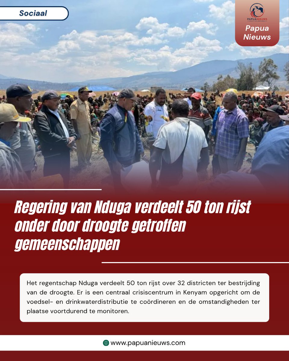 papuanieuws's tweet photo. Nduga deelt 50 ton rijst uit. #Nduga #Papoea #Droogte #Noodhulp #Rijst https://t.co/1XRlEFSUZv