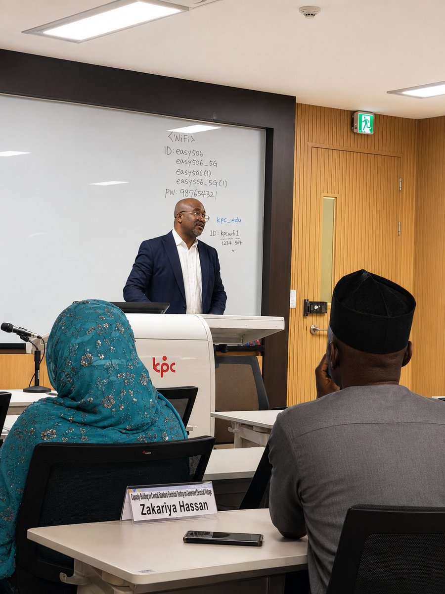 typanku's tweet photo. A PRIVILEGE TO LEAD NIGERIA’S DELEGATION IN SOUTH KOREA 🇰🇷

Today, I had the honour of delivering the opening greeting as Team Leader of Nigeria’s 14-member delegation to the Korea International Cooperation Agency (KOICA) training programme in the Republic of Korea.

The delegation comprises representatives of strategic Nigerian institutions, including the Federal Ministry of Budget and Economic Planning; National Board for Technical Education (NBTE); Lagos State education sector; Service Compact with All Nigerians (SERVICOM); and the Small and Medium Enterprises Development Agency of Nigeria (SMEDAN).

Addressing KOICA representatives, Korean government officials, programme coordinators, facilitators and fellow participants, I conveyed the warm greetings of the Nigerian delegation and expressed our sincere appreciation for the generous hospitality extended to us since our arrival.

I emphasised that our participation in the programme is much more than an international visit. It is an opportunity to learn, reflect, exchange knowledge and identify practical solutions that can be adapted to Nigeria’s development priorities.

Our delegation is particularly interested in Korea’s experience in Technical and Vocational Education and Training (TVET), institutional management, technology, robotics, automation, industry–academia collaboration and the application of innovation to national development.

One of the central points of my address was that the true value of this programme will not be measured merely by the certificates we receive or the places we visit. Its enduring value will be determined by how effectively we apply the knowledge acquired here when we return to Nigeria.

We therefore accept the responsibility to participate actively, ask thoughtful questions, exchange experiences and translate the lessons of the programme into practical initiatives within our respective institutions.

I also encouraged my colleagues to approach every learning session and field visit with open minds, discipline and a strong sense of national responsibility. We are here not only as representatives of our respective institutions but also as representatives of our country. We must demonstrate the excellence, warmth, resilience and intellectual capacity for which Nigerians are known.

Beyond the formal learning sessions, we look forward to building robust professional relationships with our Korean colleagues and participating institutions. Our hope is that the connections established during this programme will develop into sustainable institutional partnerships, collaborative projects and continuing exchanges of knowledge between Nigeria and the Republic of Korea.

The programme promises to be intellectually rewarding, professionally enriching and culturally memorable. We look forward to learning from Korea, sharing Nigeria’s experiences and strengthening the bonds of friendship and development cooperation between our two nations.

I remain deeply appreciative of the confidence reposed in me to lead this distinguished delegation and to deliver Nigeria’s greeting at the opening ceremony.

May the friendship between the Federal Republic of Nigeria and the Republic of Korea continue to flourish.

Annyeong hasimnikka! Kamsahamnida!

#NigeriaInKorea #KOICA #NigeriaKoreaRelations #TVET #SkillsDevelopment #InstitutionalDevelopment #Innovation #Robotics #Automation #IndustryAcademiaCollaboration #NationalDevelopment