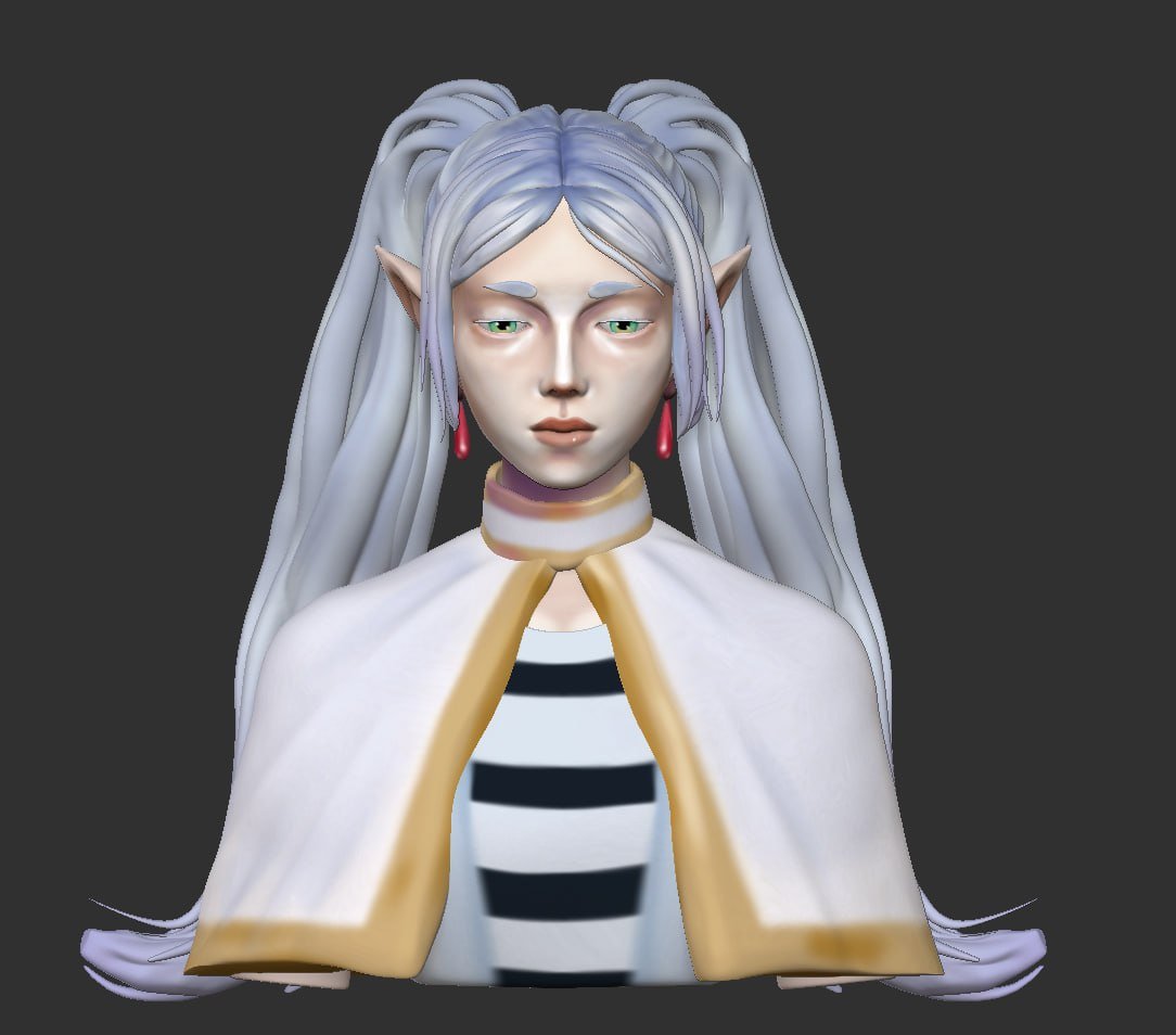 Senkojuc's tweet photo. Frieren 3D model practice 

#frieren #animefyp #3dmodel https://t.co/xmTX1dwE9I
