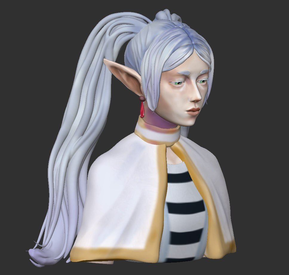 Senkojuc's tweet photo. Frieren 3D model practice 

#frieren #animefyp #3dmodel https://t.co/xmTX1dwE9I