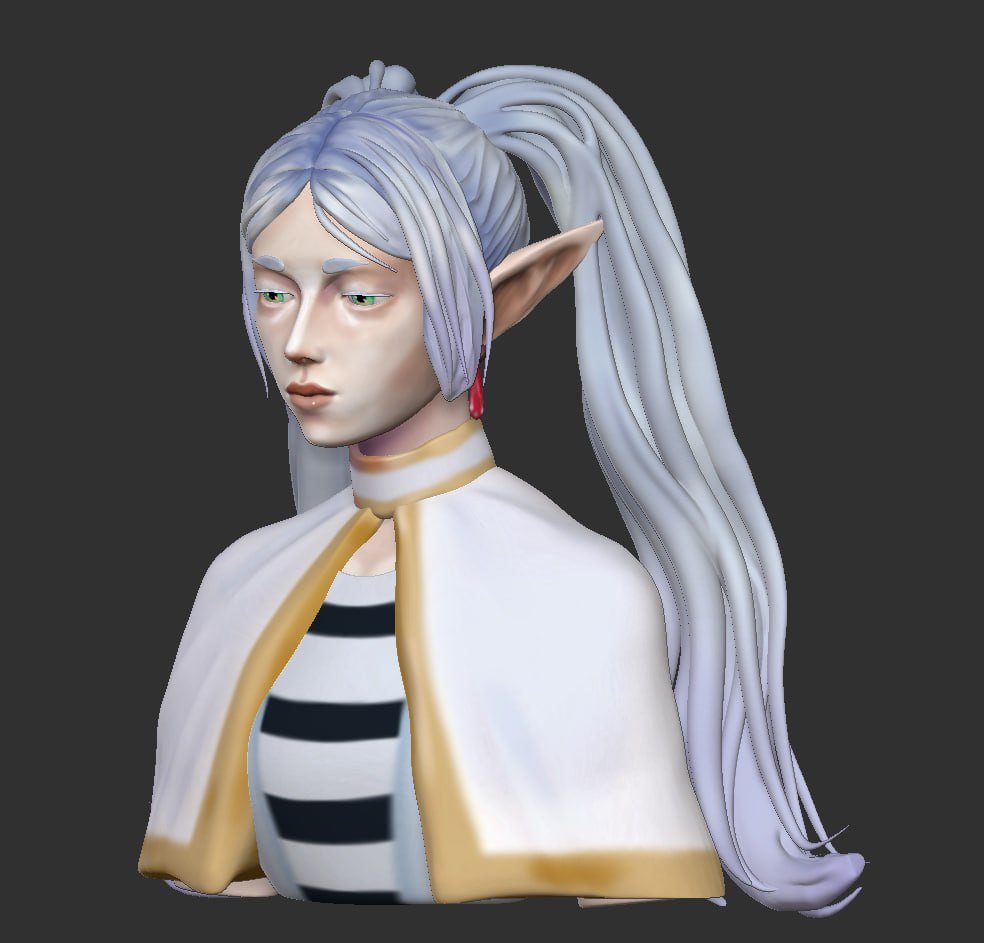 Senkojuc's tweet photo. Frieren 3D model practice 

#frieren #animefyp #3dmodel https://t.co/xmTX1dwE9I