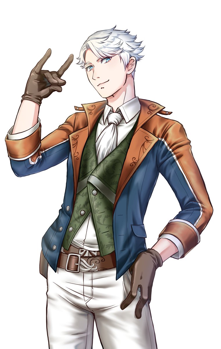 gittaoekaki's tweet photo. #GE20周年合作絵企画
#祝グラナドエスパダ20周年
素敵な企画をありがとうございます！
ミハ(デフォコス)で企画参加させていただきました！
僕の最後のスタメン！
君が居たからマスタークエや火の川で生きられたよ！ https://t.co/krrRQSzXKO