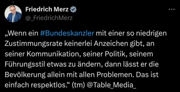 AstroBitRebel's tweet photo. @bundeskanzler Ein ungelöstes Problem bleibt, dass du als unbeliebtester Kanzler aller Zeiten deinen eigenen Worten keine Taten folgen lässt und nicht zu dem stehst, was du versprochen hast, Fritz. https://t.co/2eZTFEIoxM